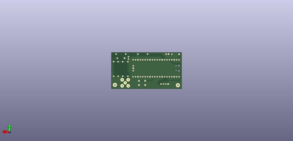 Assembled QRP power indicator circuit board