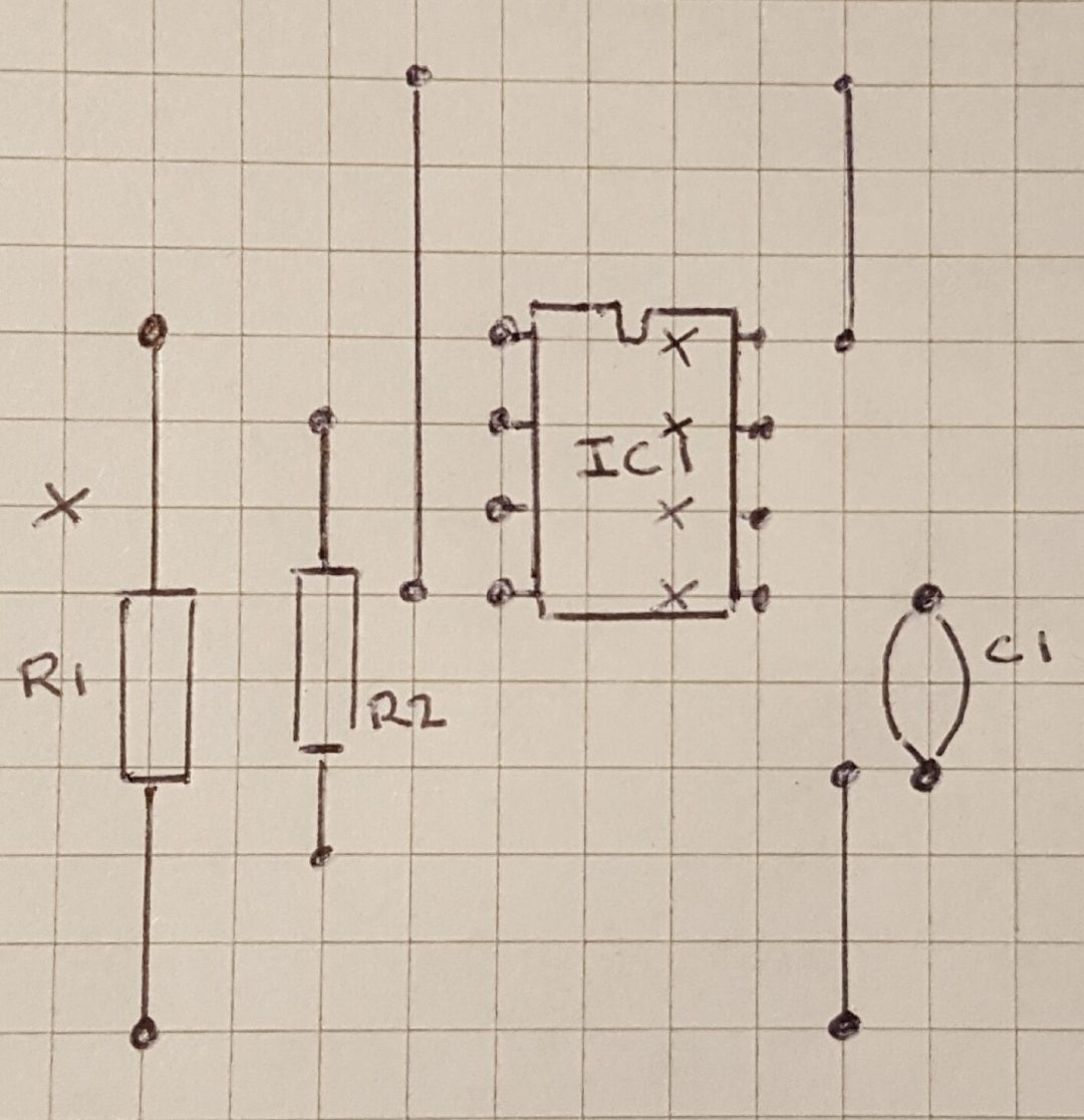 strip board layout drawing