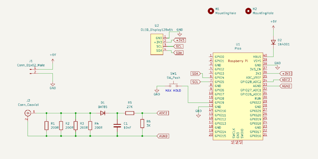 QRP power indicator circuit diagram