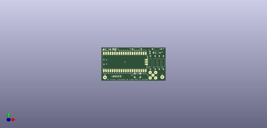 QRP power indicator printed circuit board layout